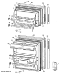 Section Diagram and Parts List for MTX16CYSCRWH  General Electric Refrigerator