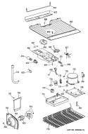 Section Diagram and Parts List for MTX16EYSCRWH  General Electric Refrigerator