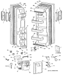 Part Location Diagram of WR71X2355 GE MODULE Assembly