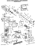 FREEZER SECTION Diagram and Parts List for MRSC22BRSMAD  General Electric Refrigerator
