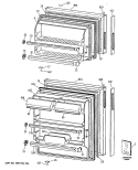 Section Diagram and Parts List for MTX16EYSJRWH  General Electric Refrigerator