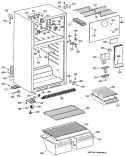 Section Diagram and Parts List for MTX16EYSJRWH  General Electric Refrigerator