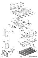Section Diagram and Parts List for MTX14EYSJRWH  General Electric Refrigerator