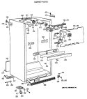 CABINET PARTS Diagram and Parts List for MTX18BASJRWH  General Electric Refrigerator