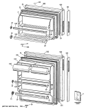 Part Location Diagram of WR38X1543 GE HANDLE POCKET DOOR FF OX