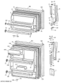 Section Diagram and Parts List for MTE14EATBRWH  General Electric Refrigerator