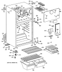 Section Diagram and Parts List for MTX14EYTDRWH  General Electric Refrigerator