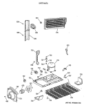 UNIT PARTS Diagram and Parts List for MTX18EASCRWH  General Electric Refrigerator
