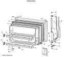 FREEZER DOOR Diagram and Parts List for MTX18EAXARWH  General Electric Refrigerator