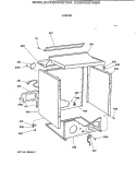 CABINET Diagram and Parts List for DDSR475GT0AA  General Electric Dryer