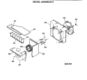 Section Diagram and Parts List for AEM09AAV1  General Electric Air Conditioner