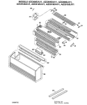 Section Diagram and Parts List for AZC906DAV1  General Electric Air Conditioner