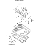 COOKTOP Diagram and Parts List for JBP21SV1  General Electric Range