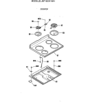 Part Location Diagram of WB64K5091 GE BURNER BOX BOTTOM
