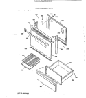 DOOR & DRAWER PARTS Diagram and Parts List for JBS03GV2  General Electric Range