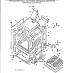 BODY PARTS Diagram and Parts List for JGBC17EV4AD  General Electric Range
