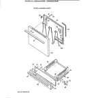 DOOR & DRAWER PARTS Diagram and Parts List for JGBS04EV3AD  General Electric Range