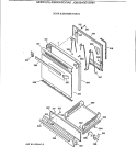 DOOR & DRAWER PARTS Diagram and Parts List for JGBS04GEV3AD  General Electric Range