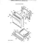 DOOR & DRAWER PARTS Diagram and Parts List for JGBS04GPV3AD  General Electric Range