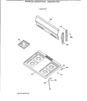 COOKTOP Diagram and Parts List for JGBS04PV3AD  General Electric Range