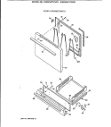 DOOR & DRAWER PARTS Diagram and Parts List for JGBS04PV3AD  General Electric Range