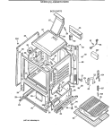 BODY PARTS Diagram and Parts List for JGBS07EV3WW  General Electric Range
