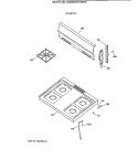 COOKTOP Diagram and Parts List for JGBS07EV3WW  General Electric Range
