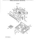 COOKTOP Diagram and Parts List for JGBS21SEV3WH  General Electric Range