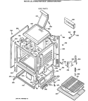 BODY PARTS Diagram and Parts List for JGBS21SEV3WH  General Electric Range