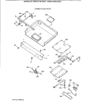 BURNER & GAS PARTS Diagram and Parts List for JGBP27GEV3WH  General Electric Range