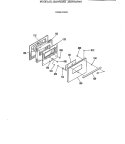 OVEN DOOR Diagram and Parts List for JSS16V2AD  General Electric Range