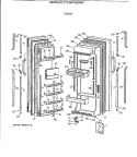 DOORS Diagram and Parts List for TFZ24PAXBWW  General Electric Refrigerator