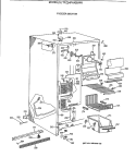 FREEZER SECTION Diagram and Parts List for TFZ24PAXBWW  General Electric Refrigerator