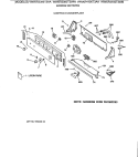 CONTROLS & BACKSPLASH Diagram and Parts List for WWSR3090T3AA  General Electric Washer