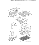 UNIT PARTS Diagram and Parts List for TBH14DAXLRWH  General Electric Refrigerator