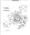 Section Diagram and Parts List for JE640JA01  General Electric Microwave