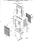 FRONT PANEL & EXTERIOR PARTS Diagram and Parts List for AVX10ABX1  General Electric Air Conditioner