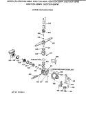 MOTOR - PUMP MECHANISM Diagram and Parts List for GSD720X-68WB  General Electric Dishwasher