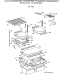 SHELF PARTS Diagram and Parts List for TBX18MAXHRAA  General Electric Refrigerator