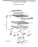 COMPARTMENT SEPARATOR PARTS Diagram and Parts List for TBX18MAXHRAA  General Electric Refrigerator