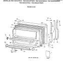 FREEZER DOOR Diagram and Parts List for TBX19DAXFRAA  General Electric Refrigerator