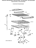 COMPARTMENT SEPARATOR PARTS Diagram and Parts List for TBX19DAXFRAA  General Electric Refrigerator