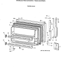 FREEZER DOOR Diagram and Parts List for TBX21DAXERAA  General Electric Refrigerator