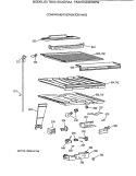COMPARTMENT SEPARATOR PARTS Diagram and Parts List for TBX21DAXERAA  General Electric Refrigerator