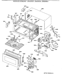 Section Diagram and Parts List for JEM23K04  General Electric Microwave