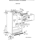 CABINET PARTS Diagram and Parts List for TBT21DAXBRAA  General Electric Refrigerator