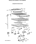 COMPARTMENT SEPARATOR PARTS Diagram and Parts List for TBT21DAXBRAA  General Electric Refrigerator