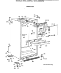 CABINET PARTS Diagram and Parts List for TBT21JAXBRWW  General Electric Refrigerator
