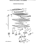 COMPARTMENT SEPARATOR PARTS Diagram and Parts List for TBT21JAXBRWW  General Electric Refrigerator