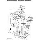 Section Diagram and Parts List for TPH21PBSBBB  General Electric Refrigerator